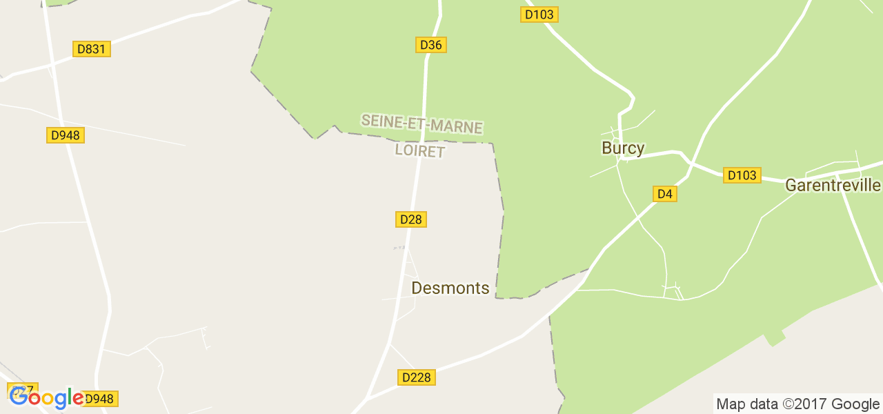 map de la ville de Desmonts