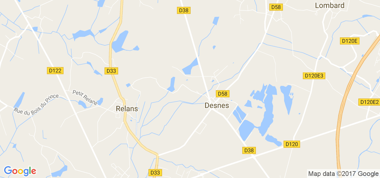 map de la ville de Desnes