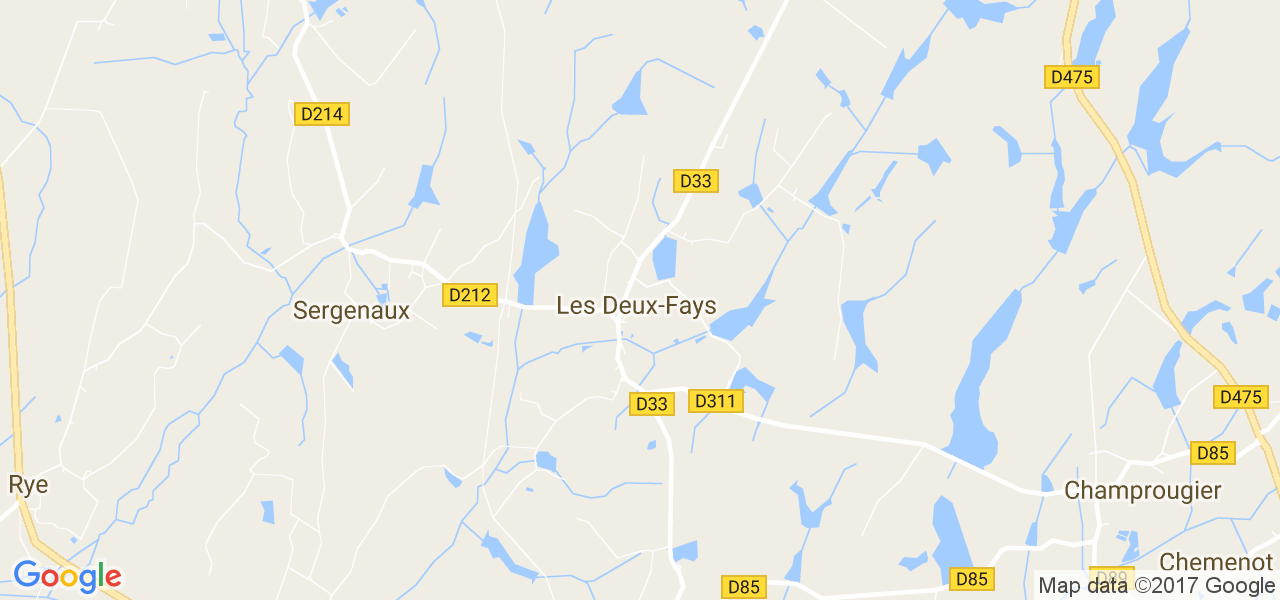 map de la ville de Deux-Fays