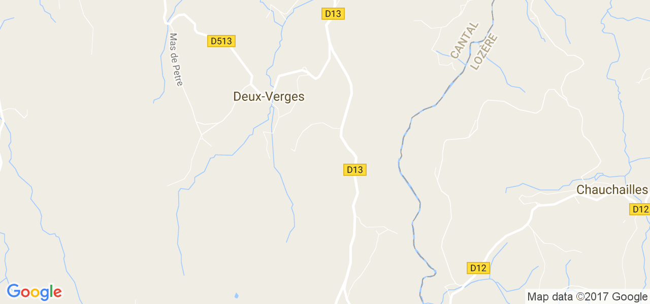 map de la ville de Deux-Verges