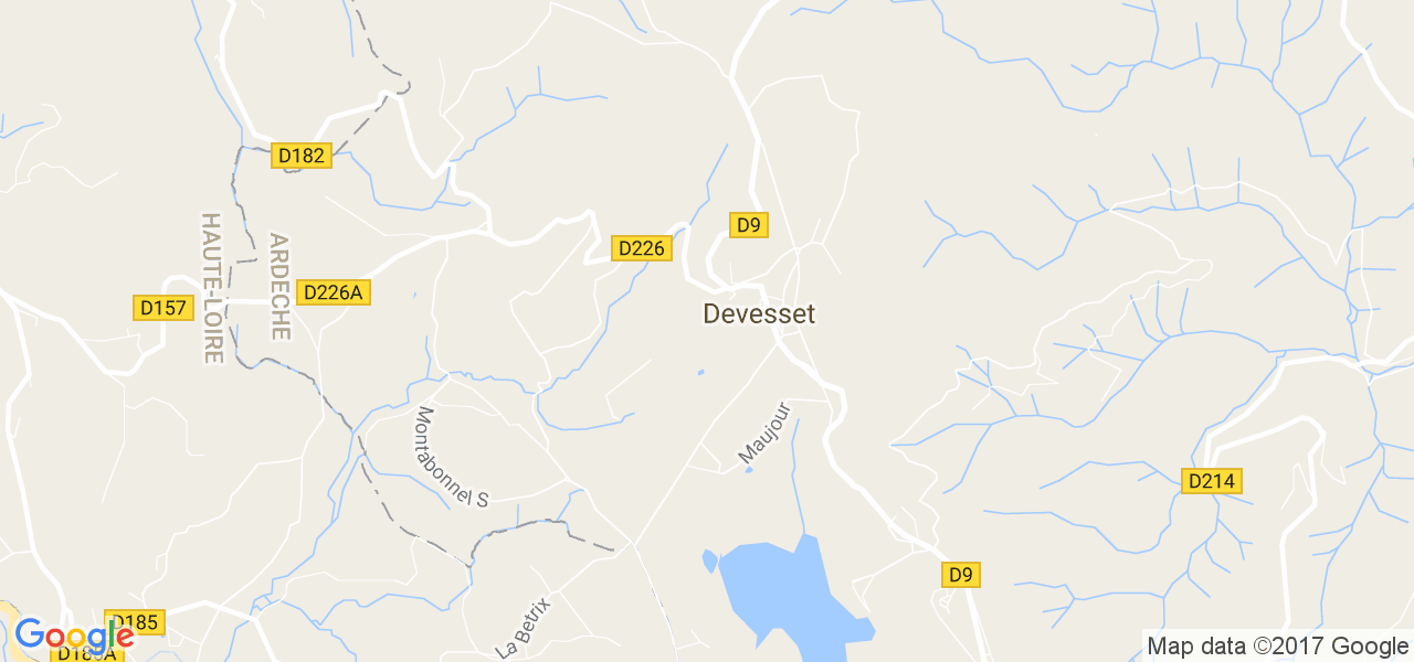 map de la ville de Devesset