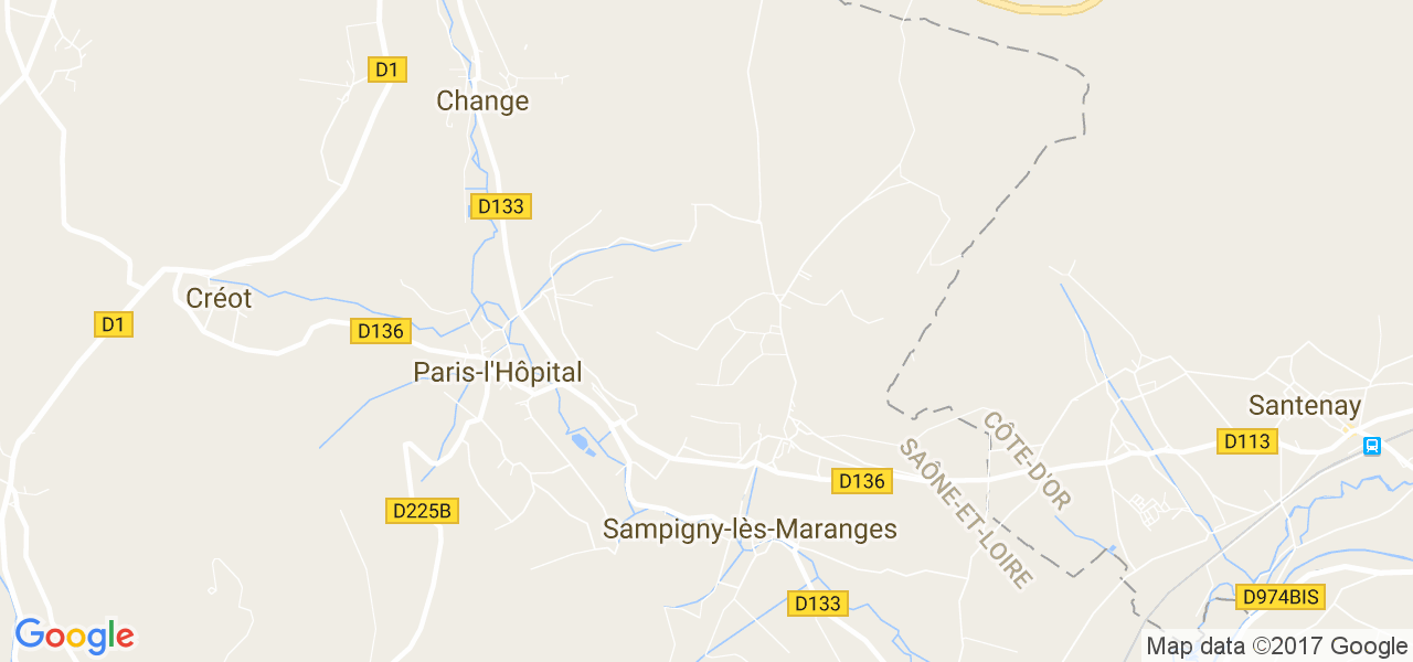 map de la ville de Dezize-lès-Maranges