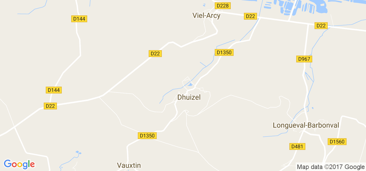 map de la ville de Dhuizel