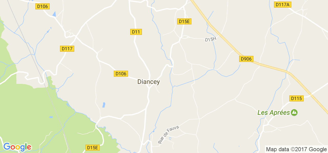 map de la ville de Diancey