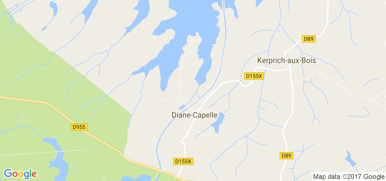 map de la ville de Diane-Capelle