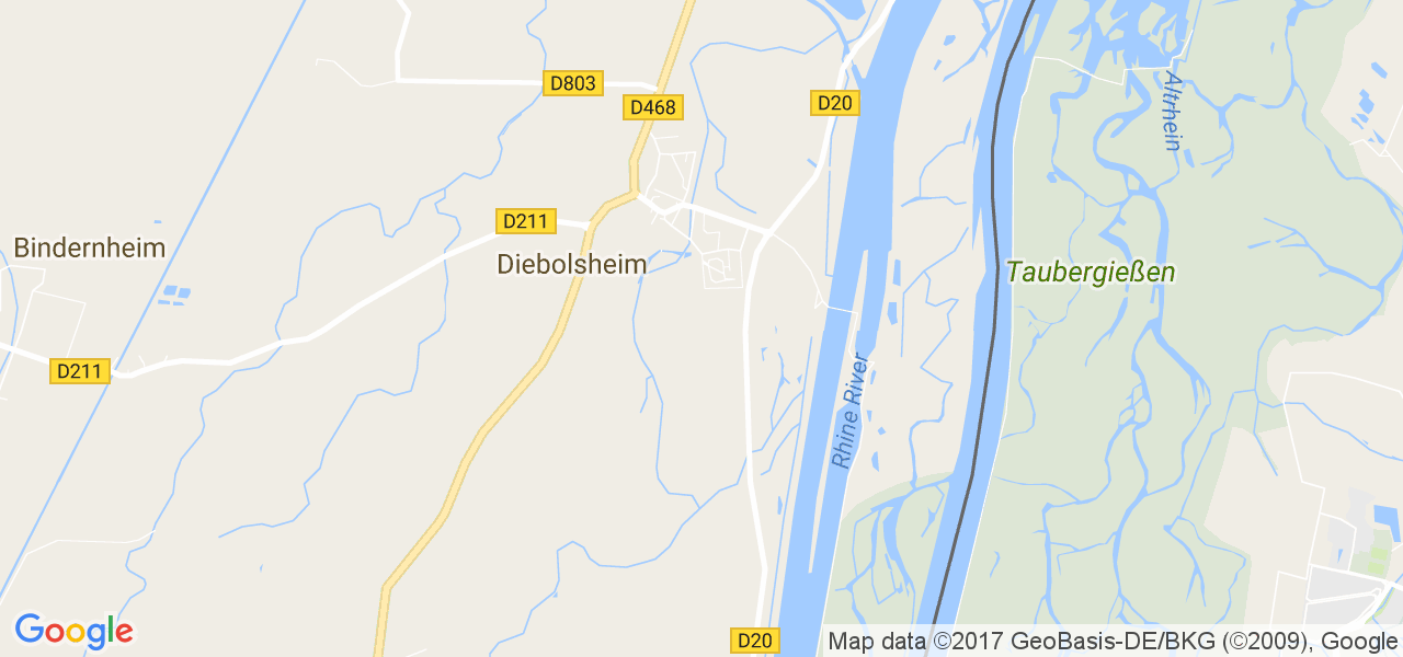 map de la ville de Diebolsheim