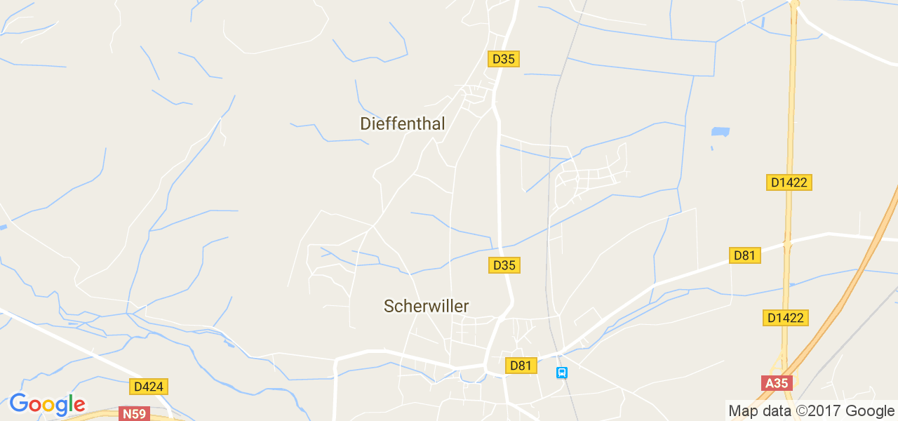 map de la ville de Dieffenthal