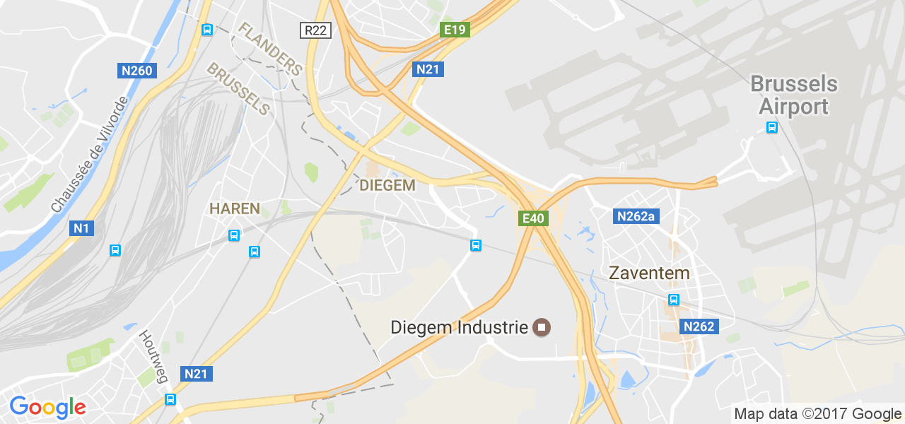 map de la ville de Diegem