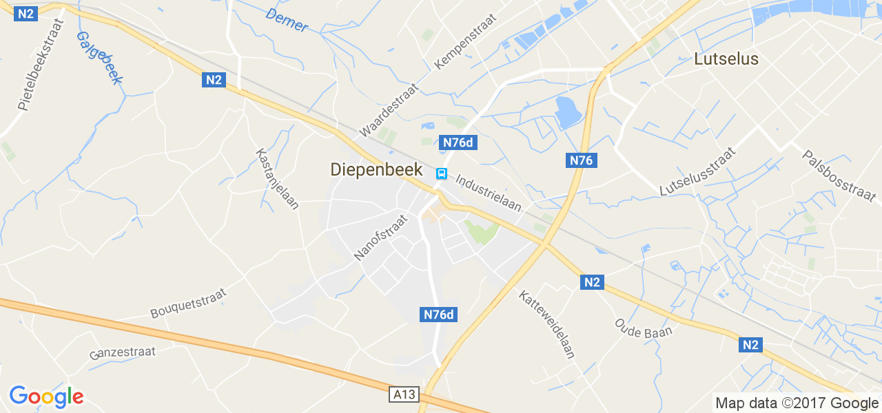 map de la ville de Diepenbeek