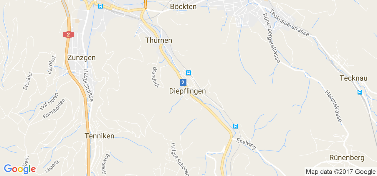 map de la ville de Diepflingen