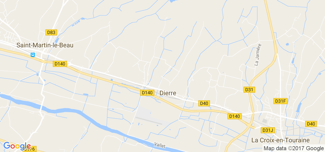 map de la ville de Dierre