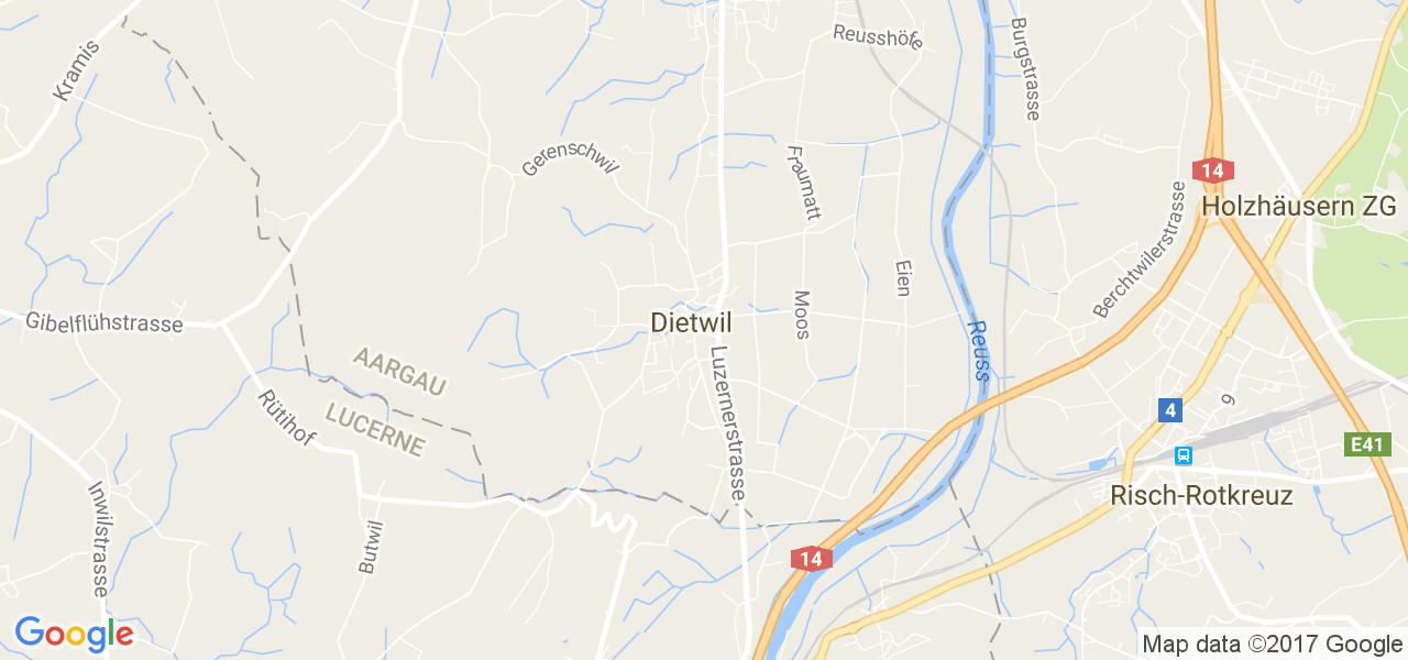 map de la ville de Dietwil