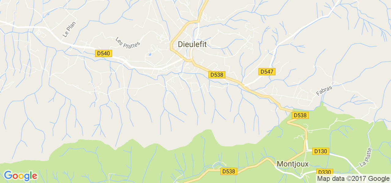 map de la ville de Dieulefit