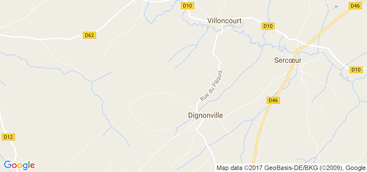 map de la ville de Dignonville