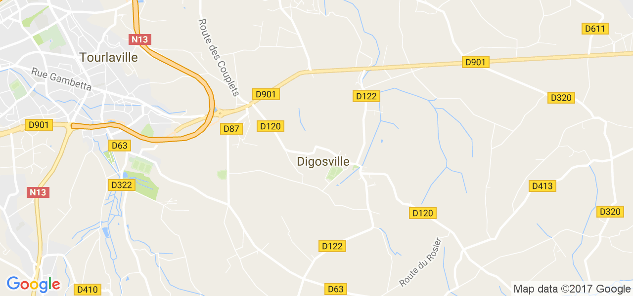 map de la ville de Digosville