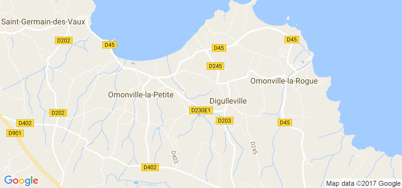 map de la ville de Digulleville