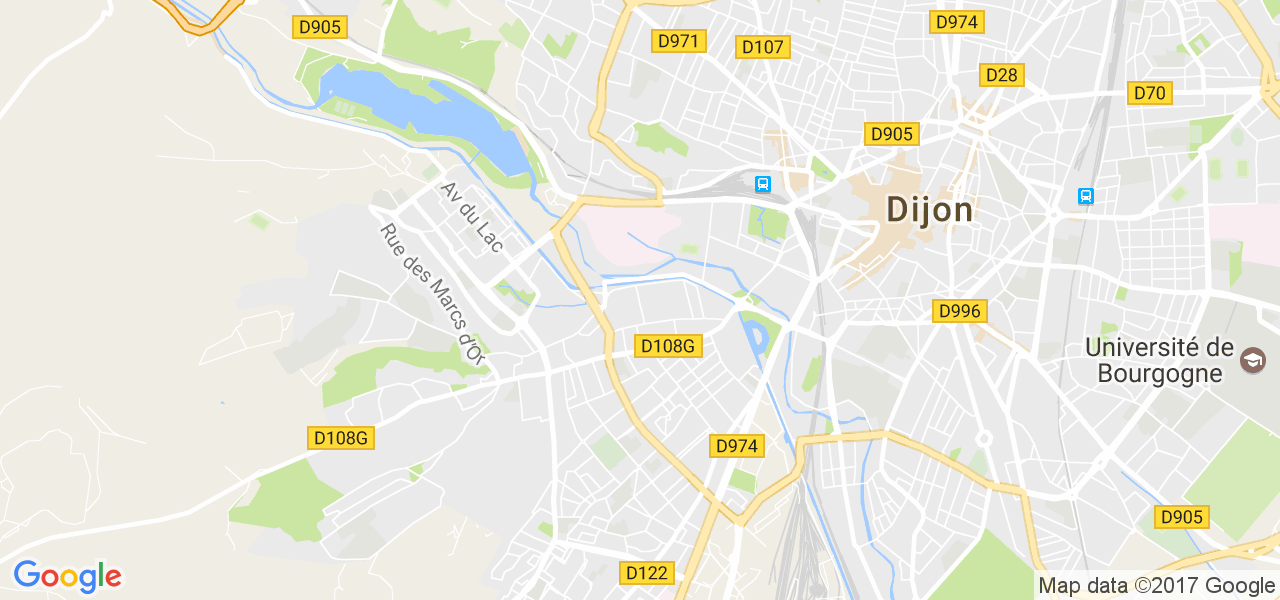 map de la ville de Dijon