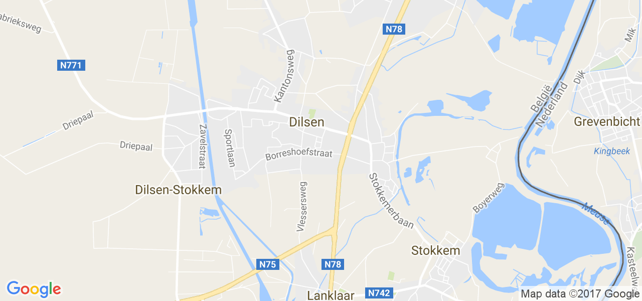 map de la ville de Dilsen