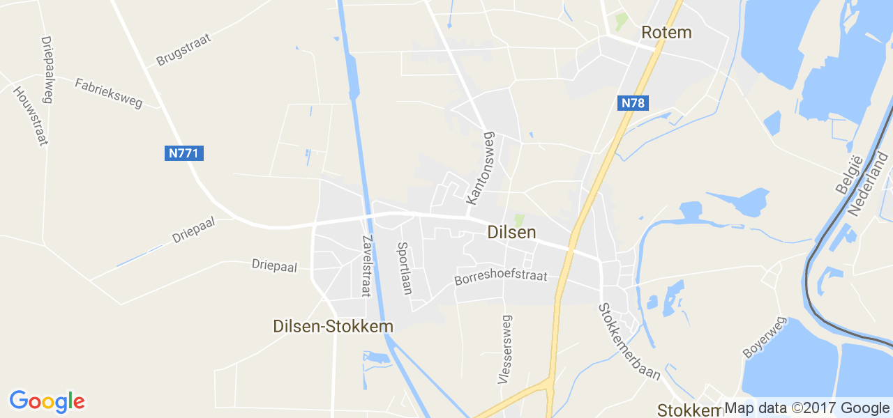 map de la ville de Dilsen-Stokkem