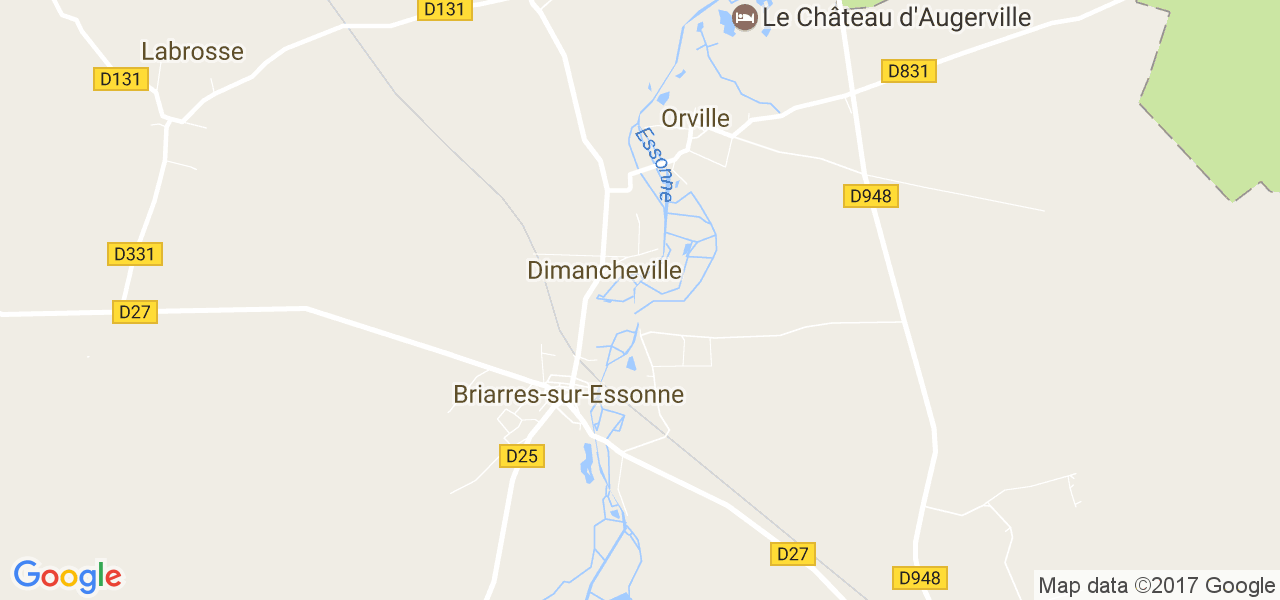 map de la ville de Dimancheville