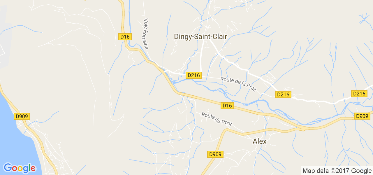 map de la ville de Dingy-Saint-Clair