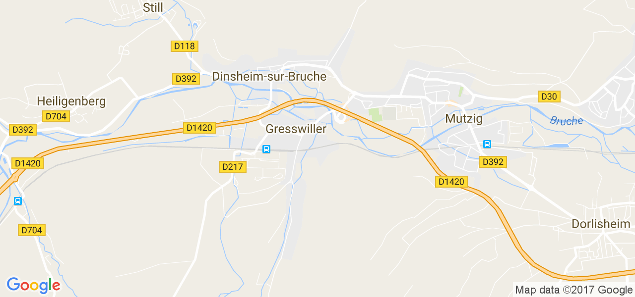 map de la ville de Dinsheim-sur-Bruche