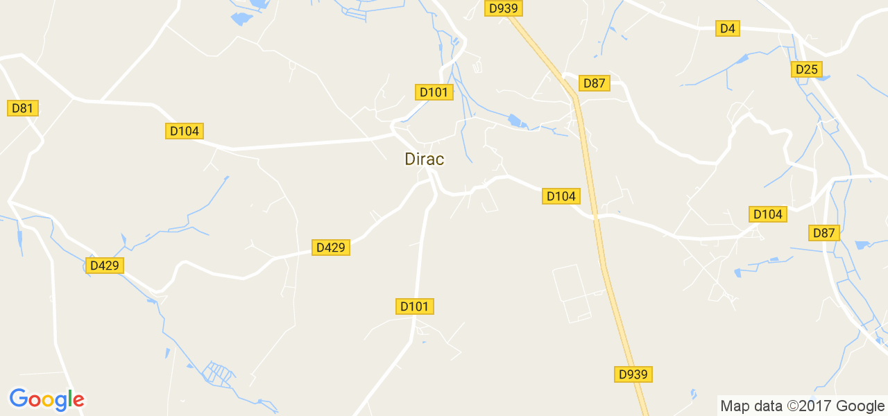 map de la ville de Dirac