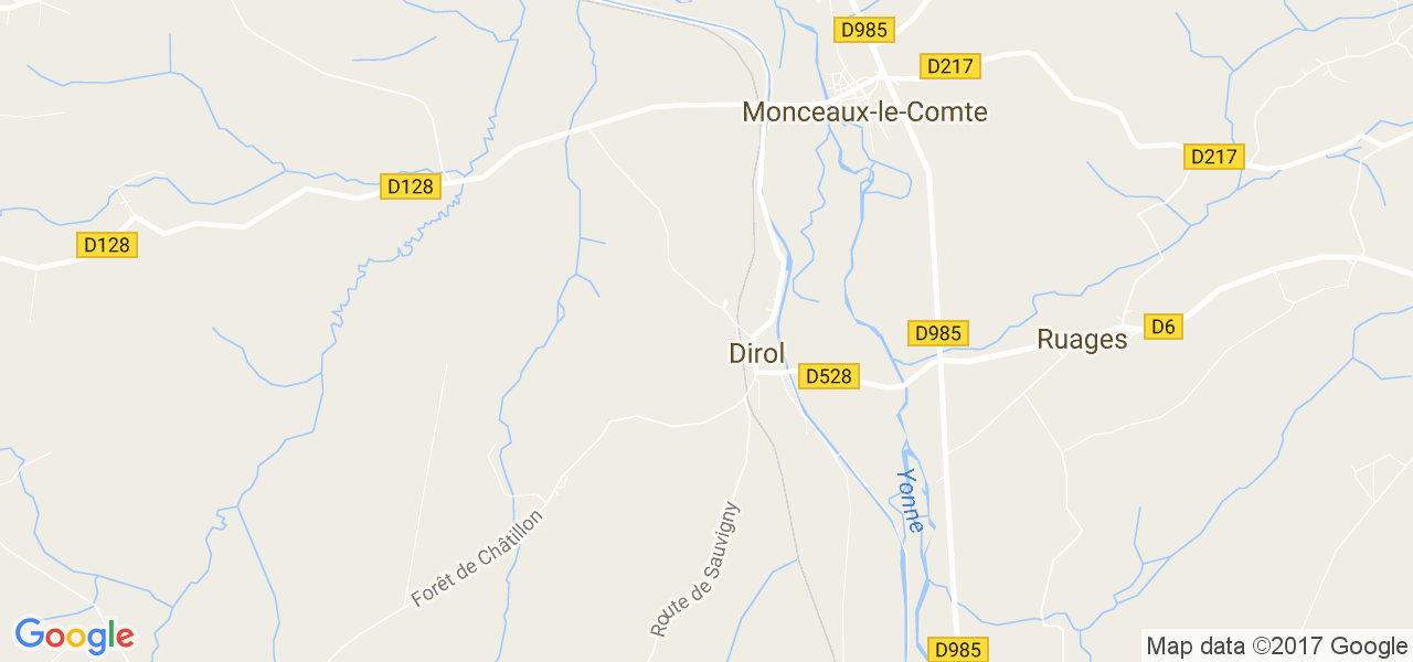 map de la ville de Dirol