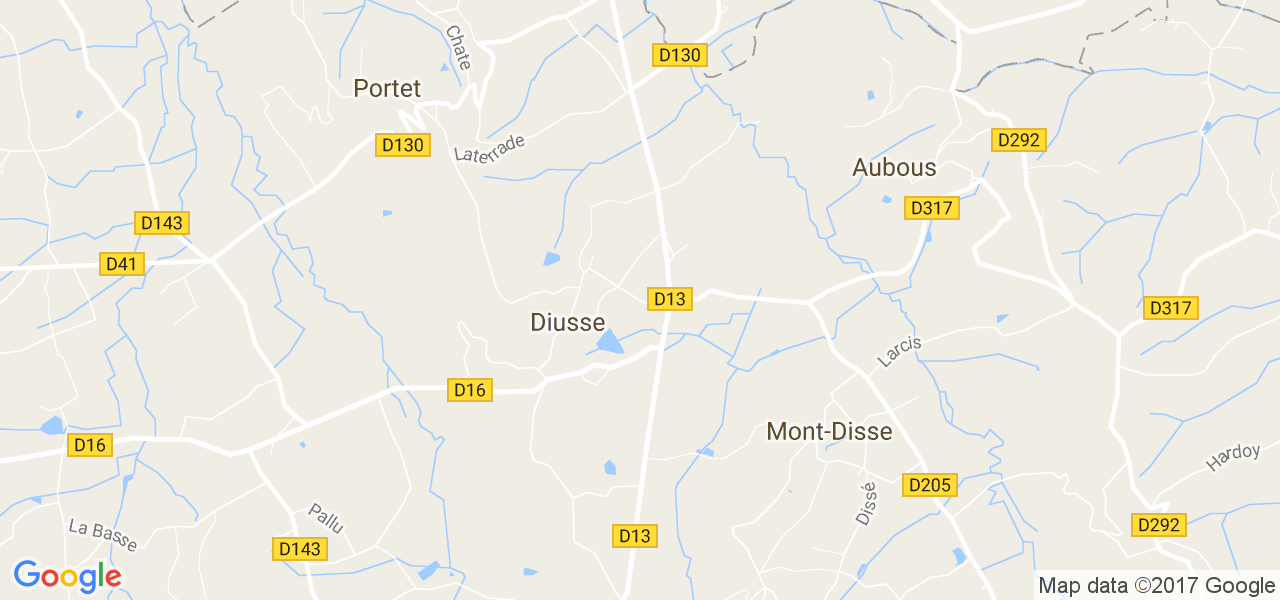 map de la ville de Diusse