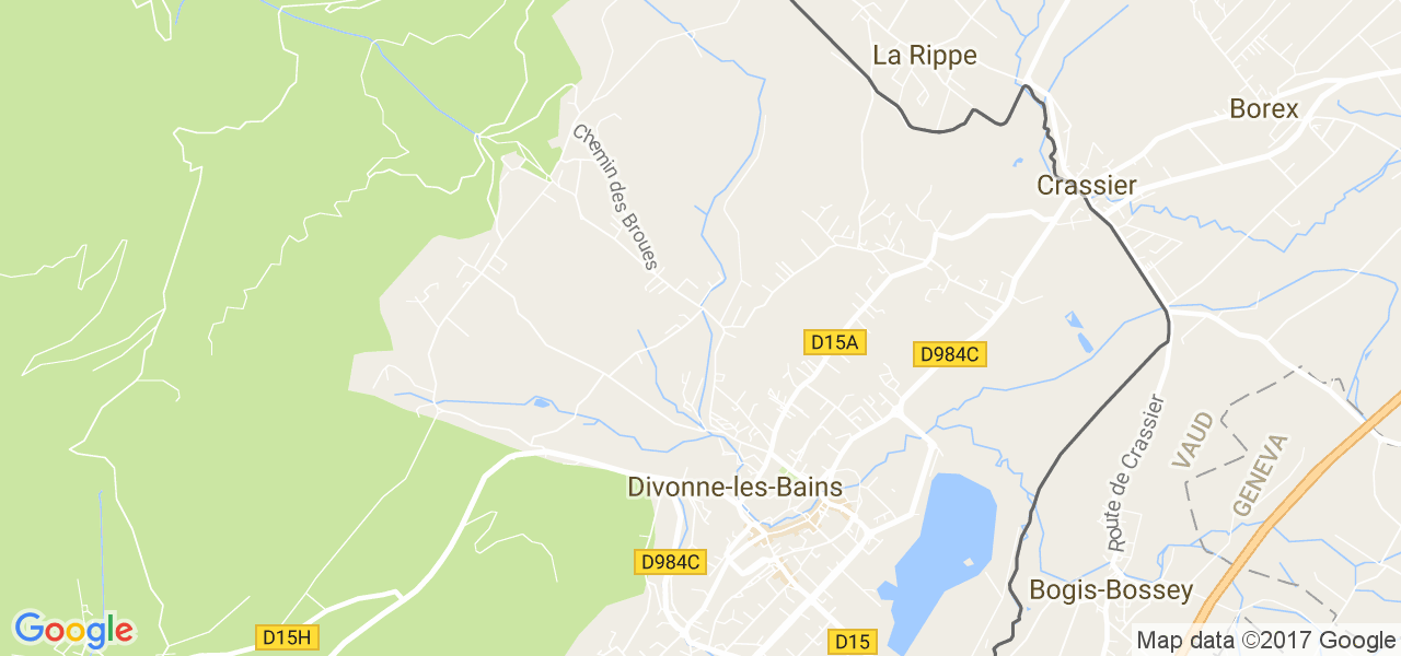 map de la ville de Divonne-les-Bains