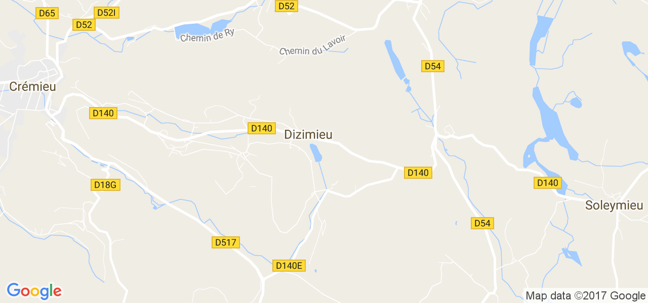 map de la ville de Dizimieu