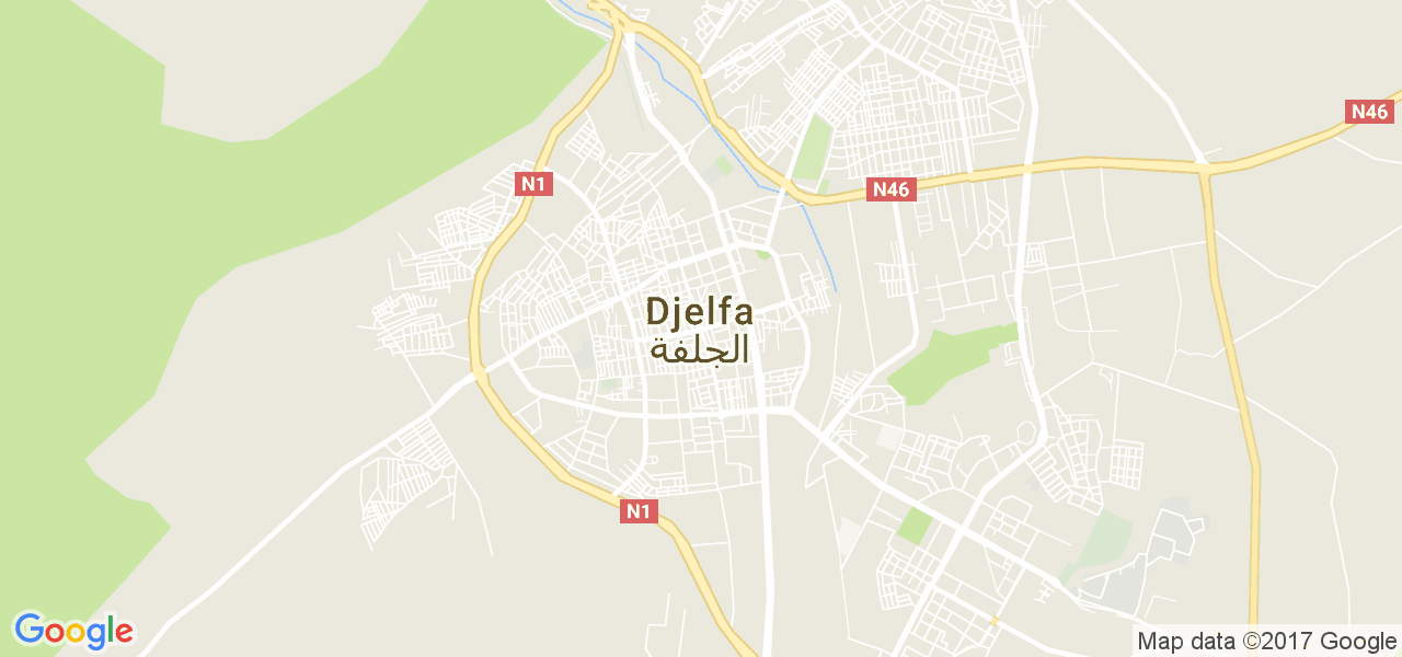 map de la ville de Djelfa