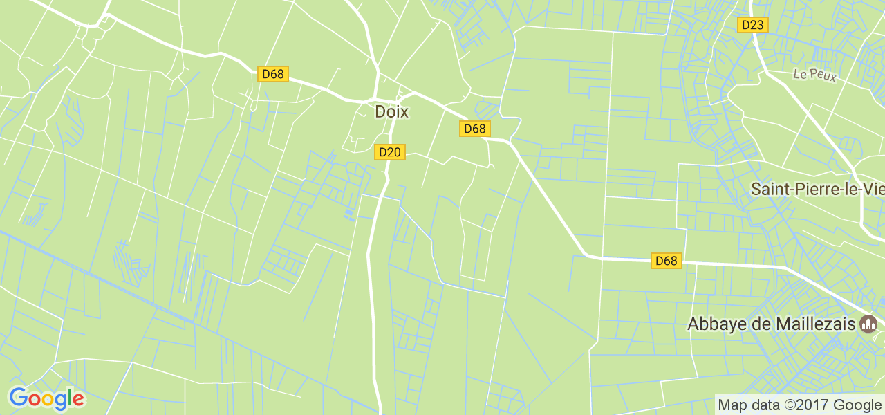 map de la ville de Doix