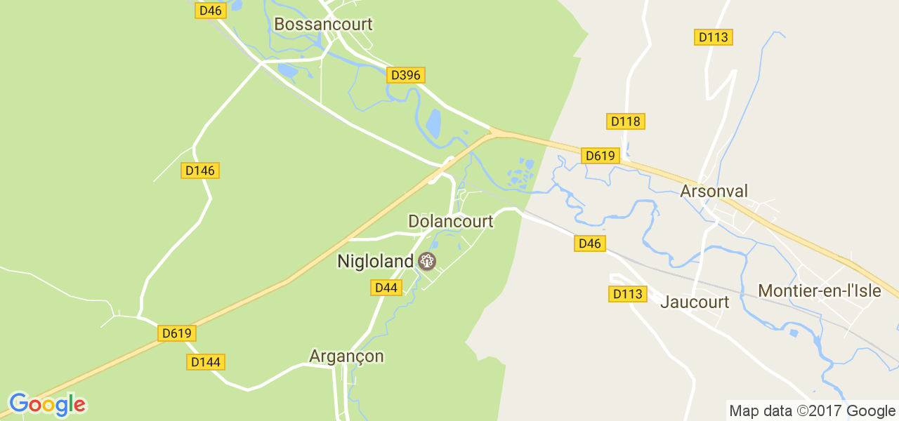 map de la ville de Dolancourt