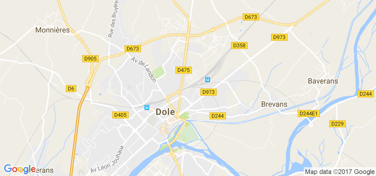 map de la ville de Dole