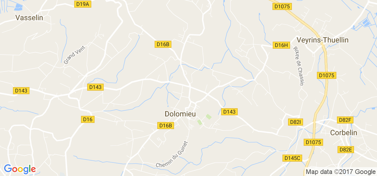 map de la ville de Dolomieu