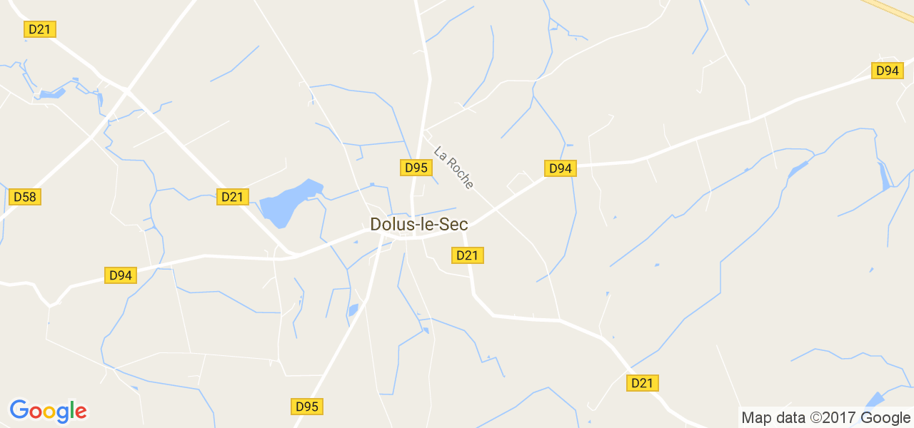 map de la ville de Dolus-le-Sec