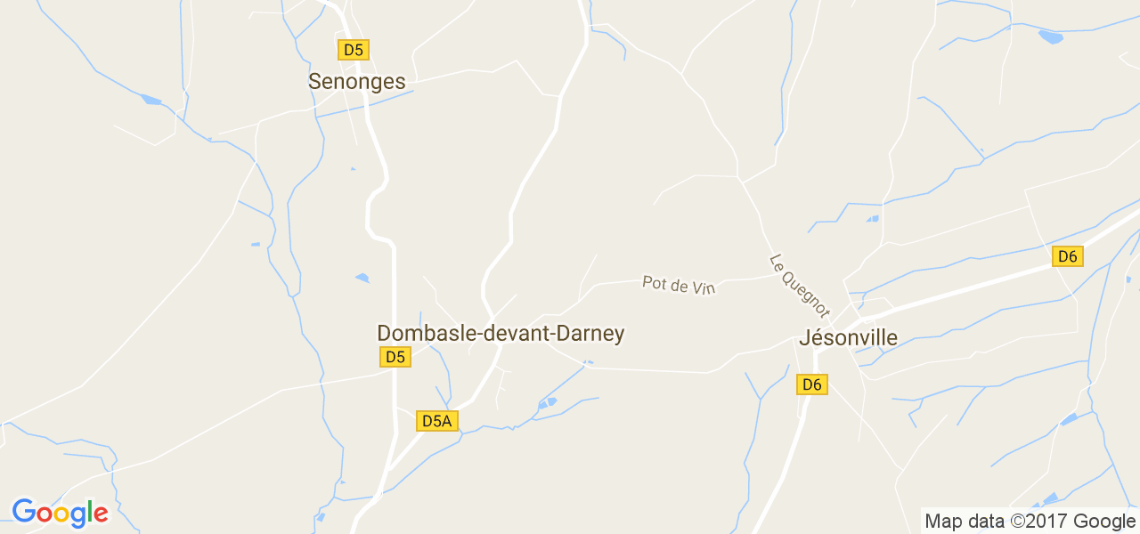 map de la ville de Dombasle-devant-Darney