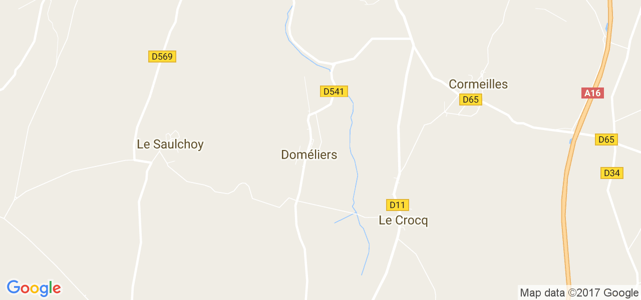 map de la ville de Doméliers