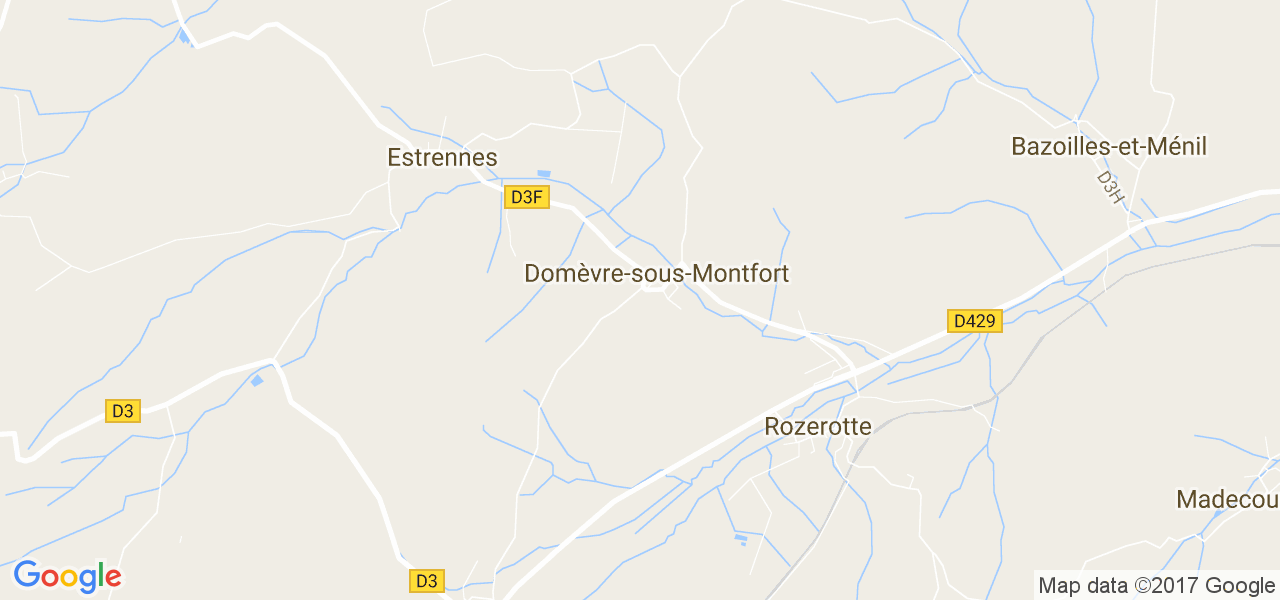 map de la ville de Domèvre-sous-Montfort