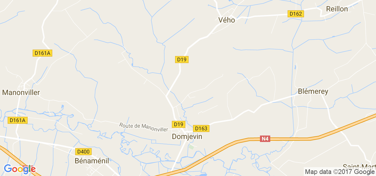 map de la ville de Domjevin