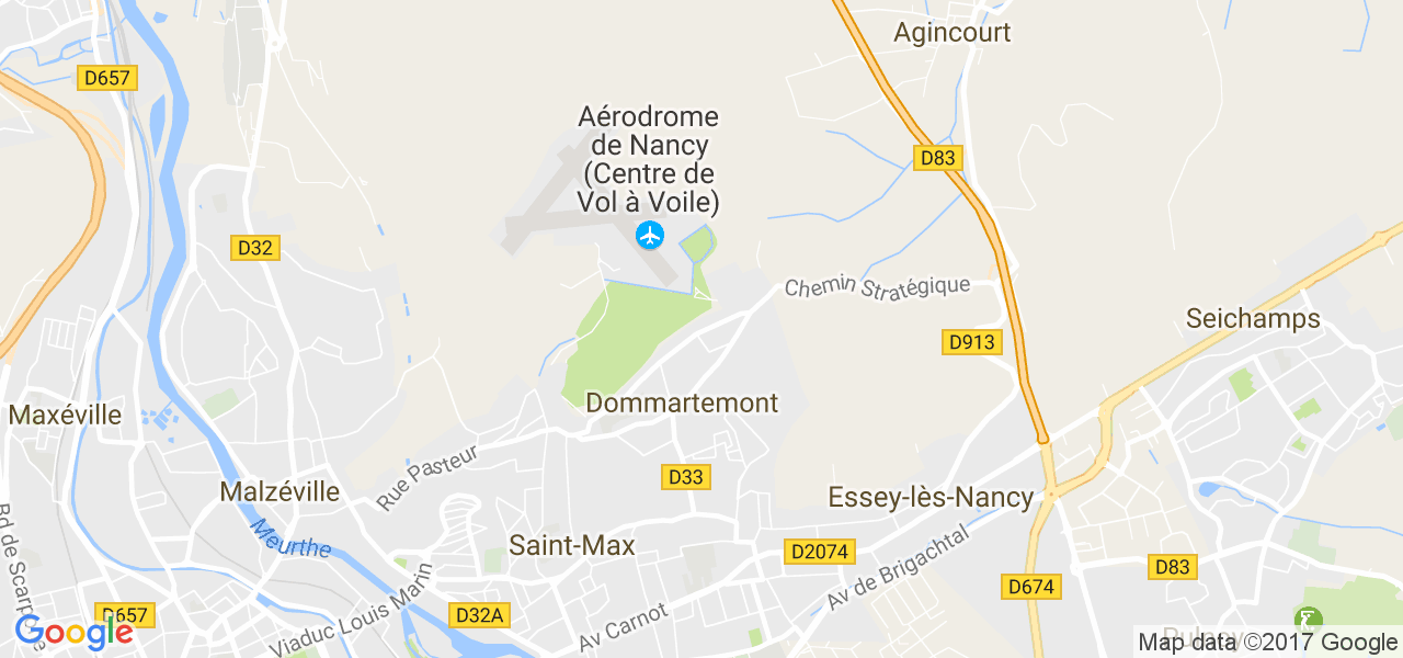 map de la ville de Dommartemont