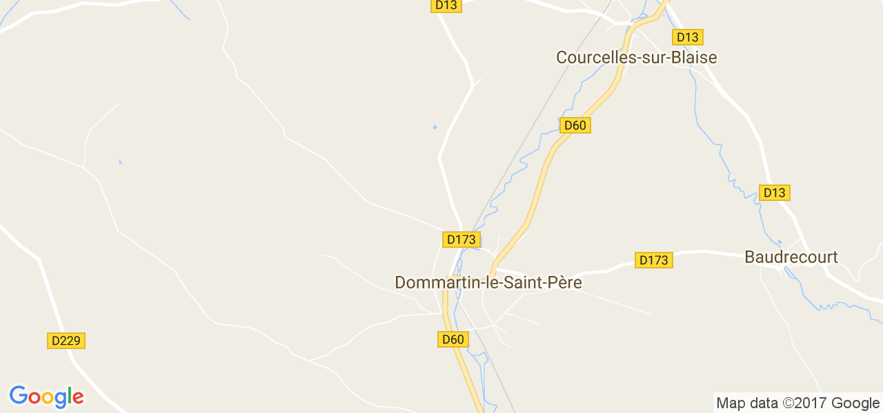 map de la ville de Dommartin-le-Saint-Père