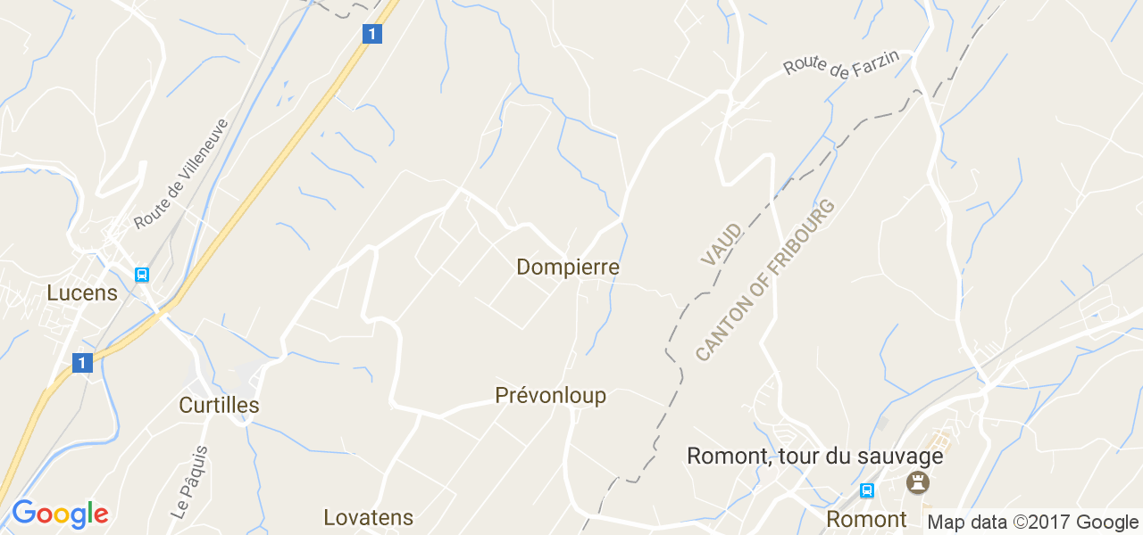 map de la ville de Dompierre