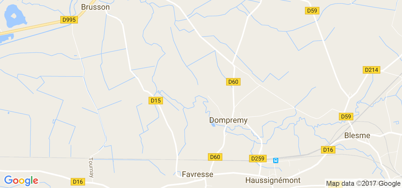 map de la ville de Dompremy