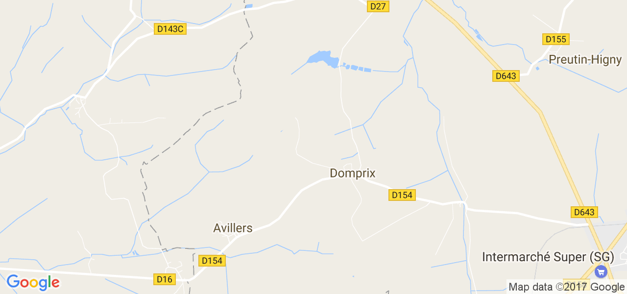 map de la ville de Domprix