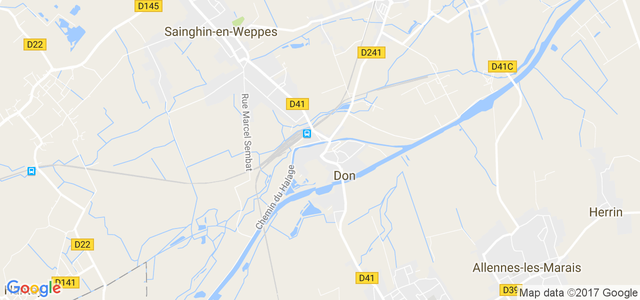 map de la ville de Don