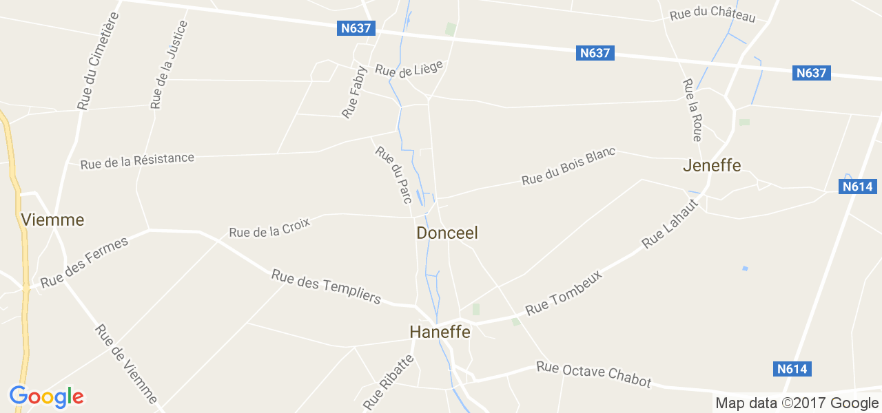 map de la ville de Donceel