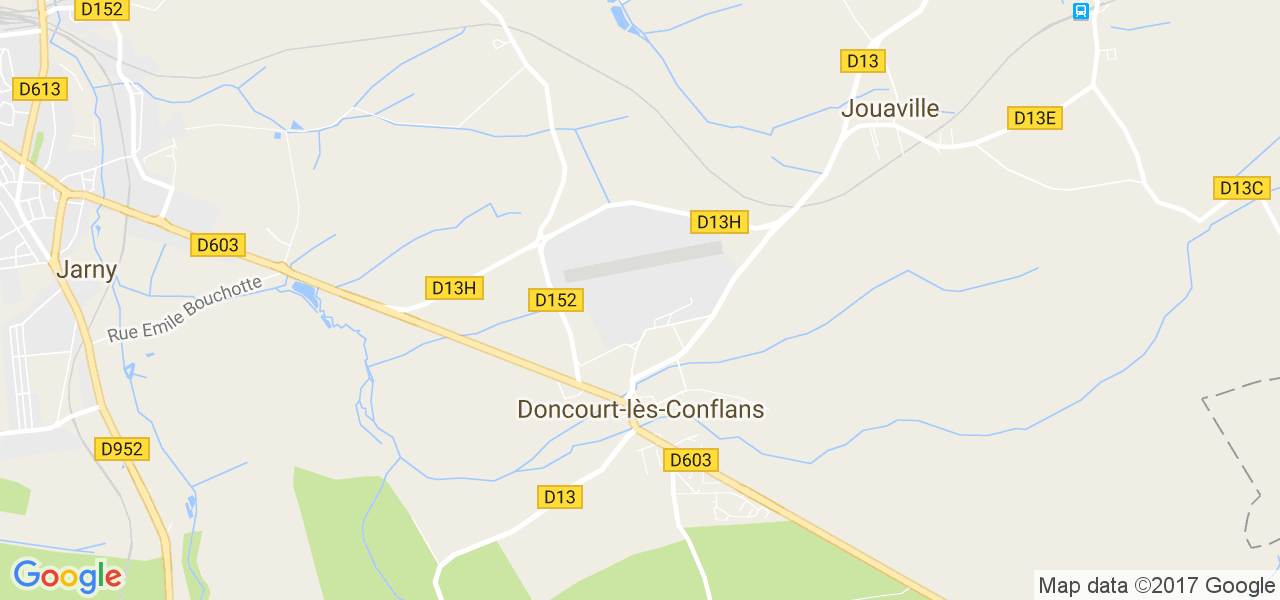 map de la ville de Doncourt-lès-Conflans