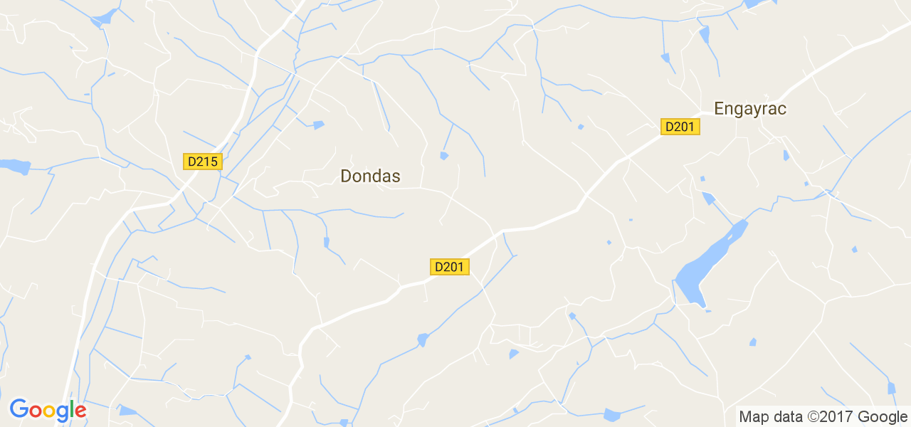 map de la ville de Dondas